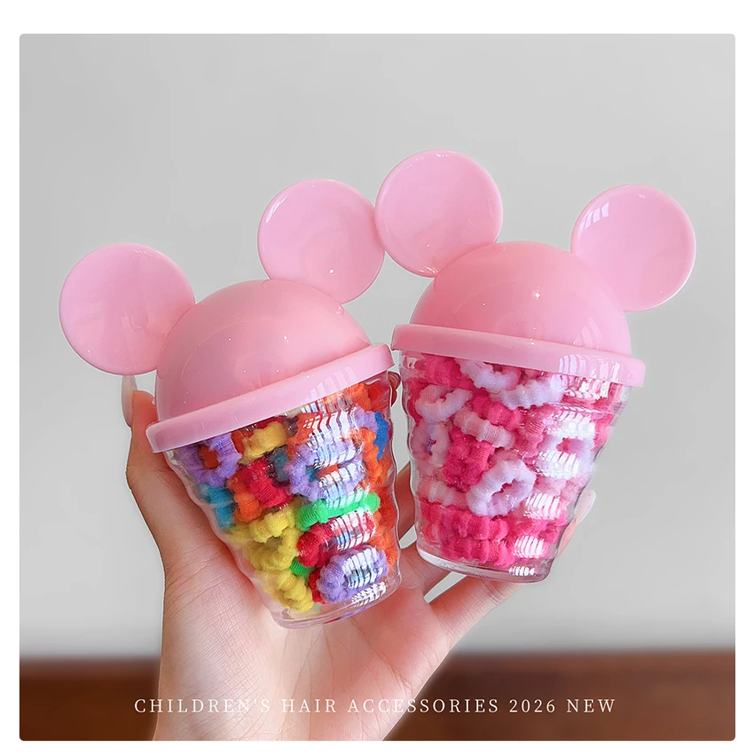 2026 Neueste 60 Stück/Box Solide Elastische Haargummis für Frauen Mädchen Kinder Makronen-Regenbogenfarben Kleinkind Scrunchies Pferdeschwanzhalter Geschenk – Detail 10