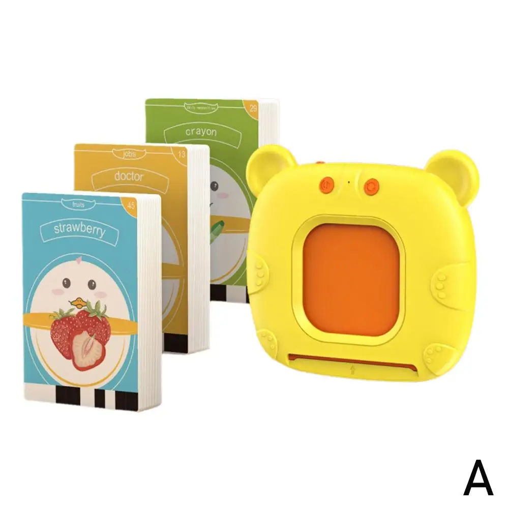   Educazione Flash Card Machine Apprendimento educativo precoce Inglese Libro audio elettronico Giocattolo per bambini Compleanno R9m0