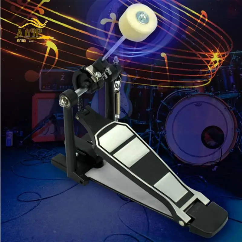 Pedal de bombardeiro único resistente dos pedais do jogo A69P-Drum para o iniciante do tambor