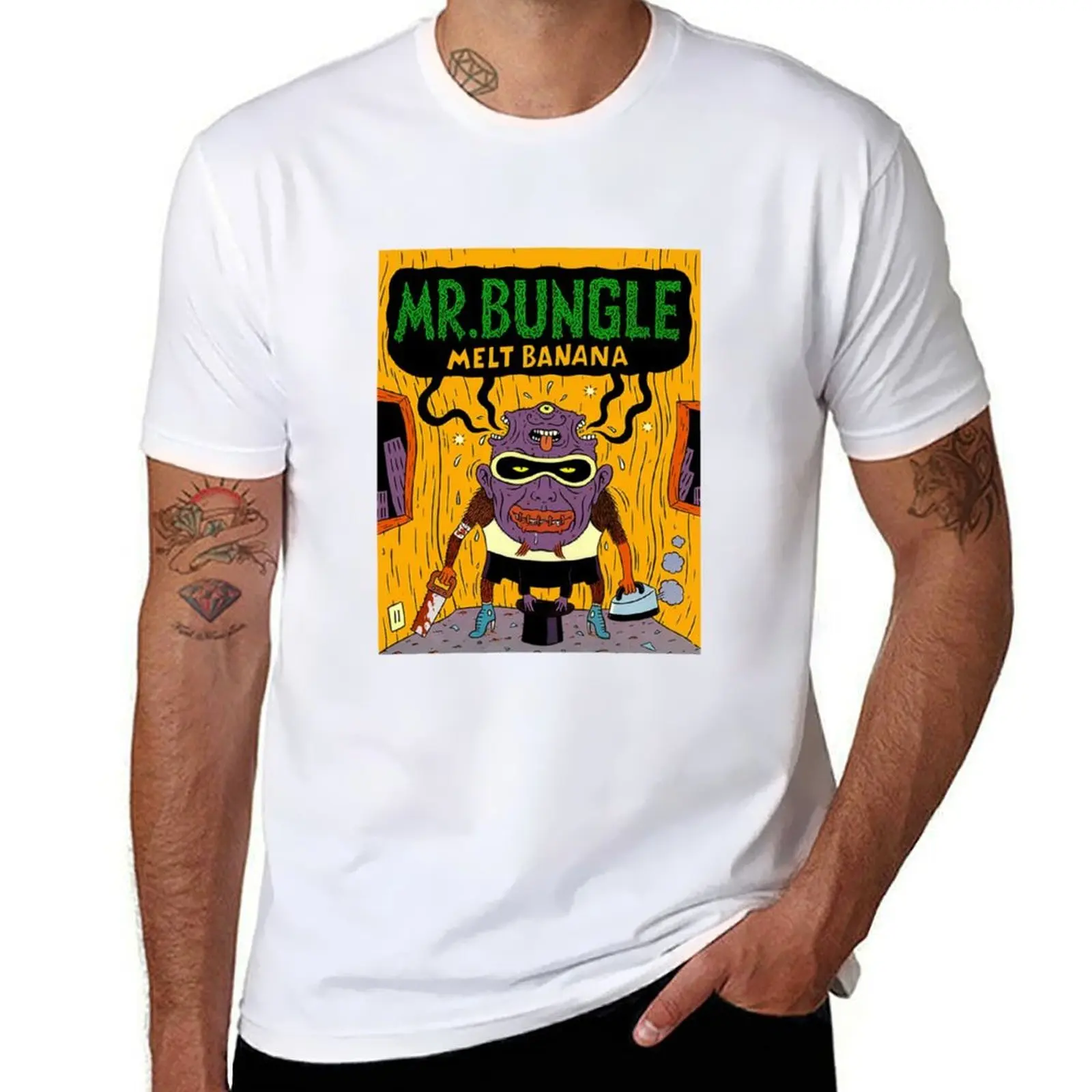 

Graphic Mr Bungle Rock Band Melt Banana T-Shirt man t shirt heavy cotton graphic t shirts for man T-Shirt