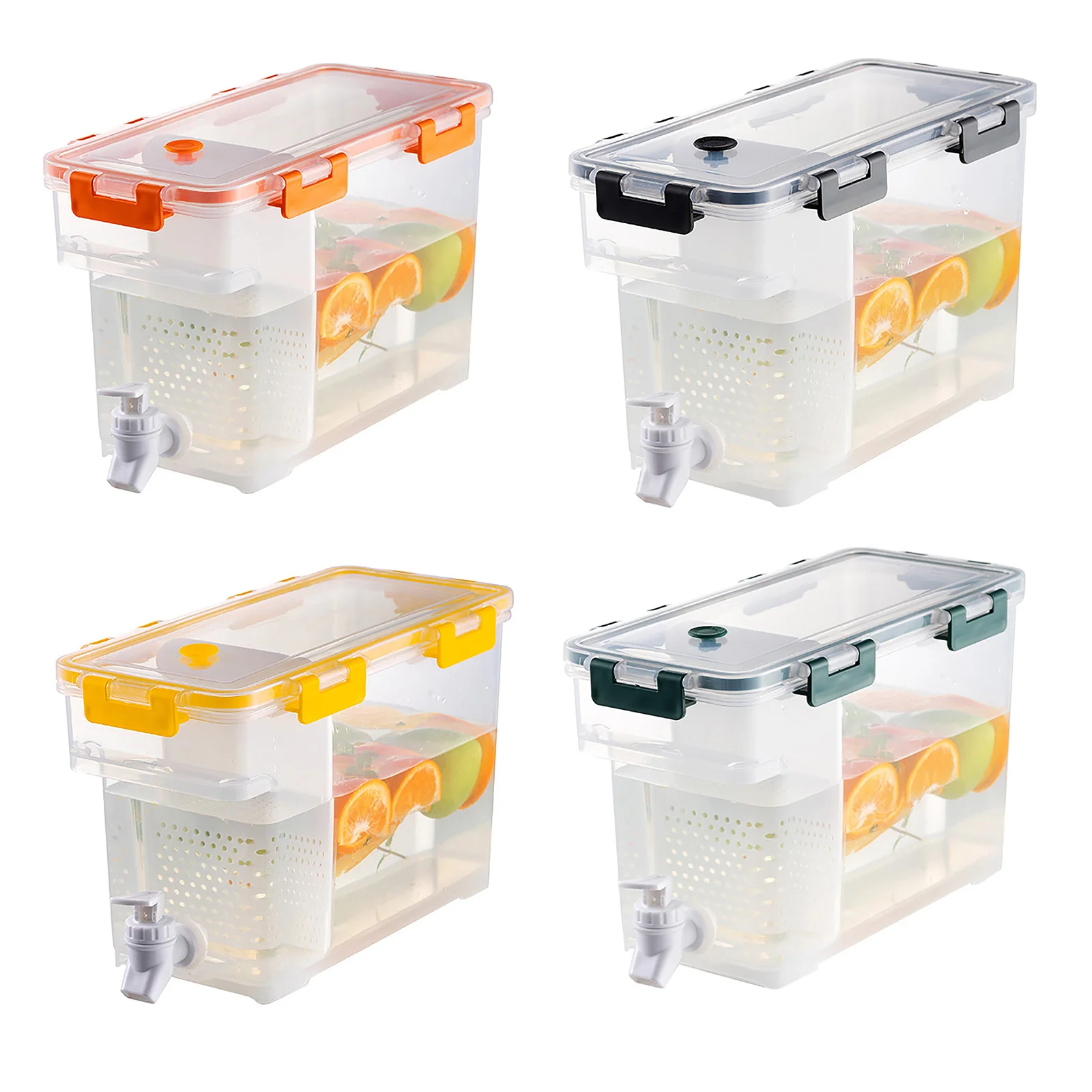 

3.5L Filter Drink Container with Spigot Drink Dispenser Iced Juice Lemonade Container For Famaily Party Daily Use