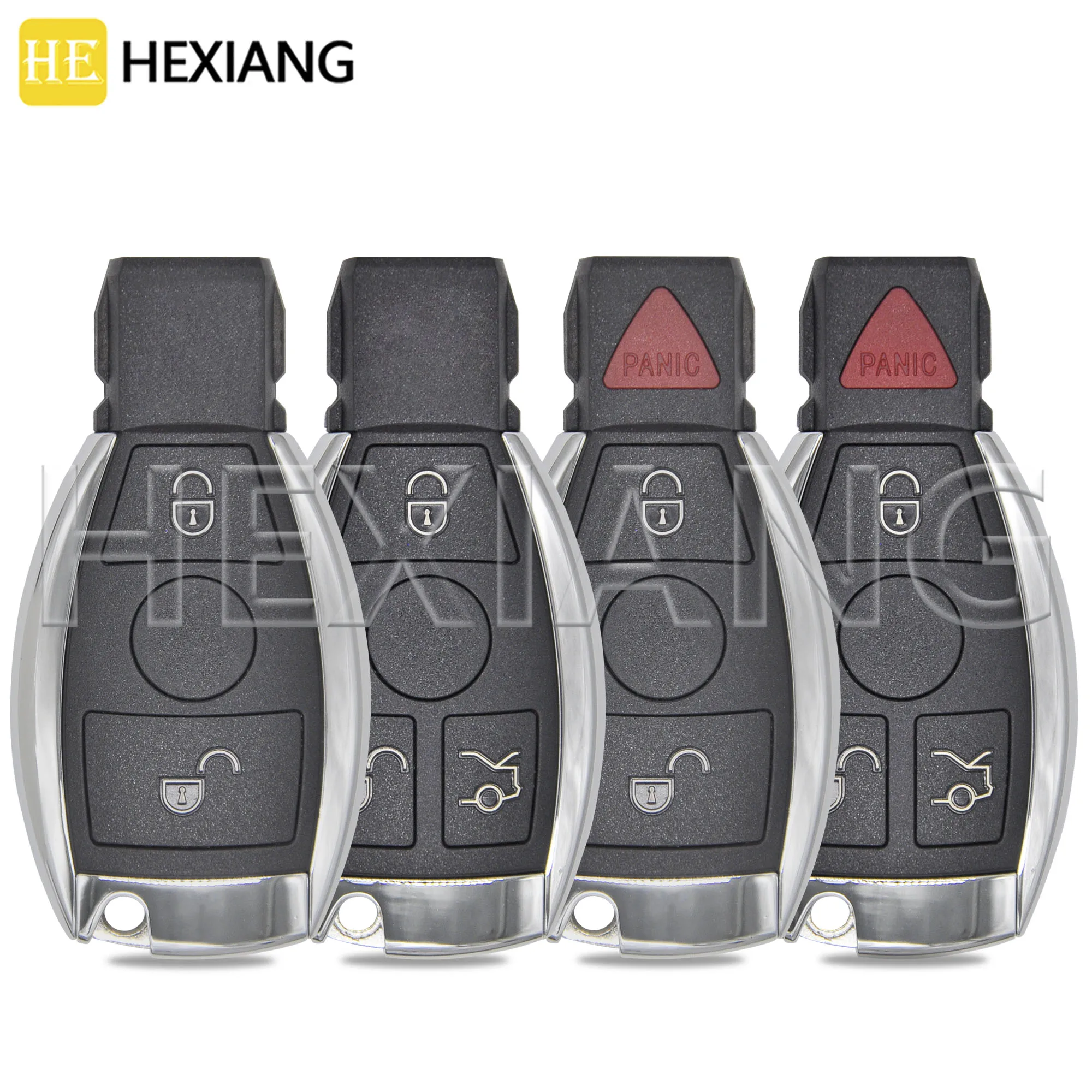 HE Car 2/3/4 Button Only Support BGA Type Replacement Car Key Shell Case FBS3 FBS4 FobFor Mercedes Benz C E S Class