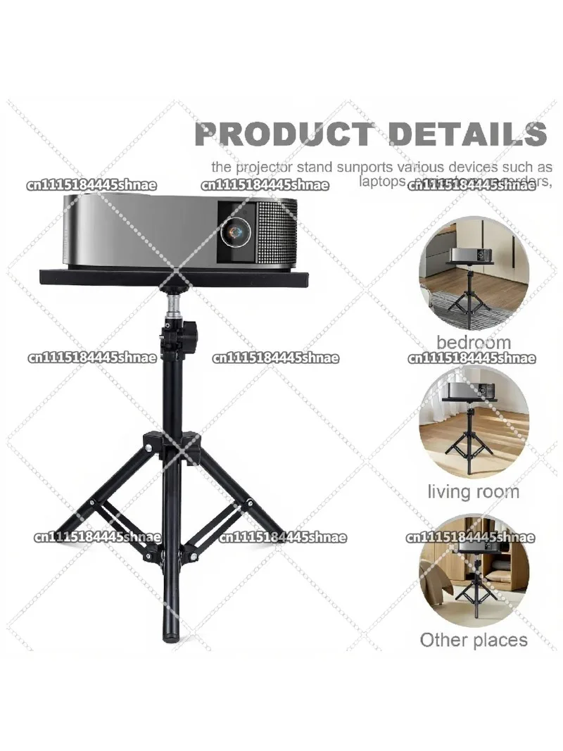 Universal Projector Tripod Tray Sound Card Bracket Smartphone Camera Laptop Platform Holder Telescopic Rod Standing