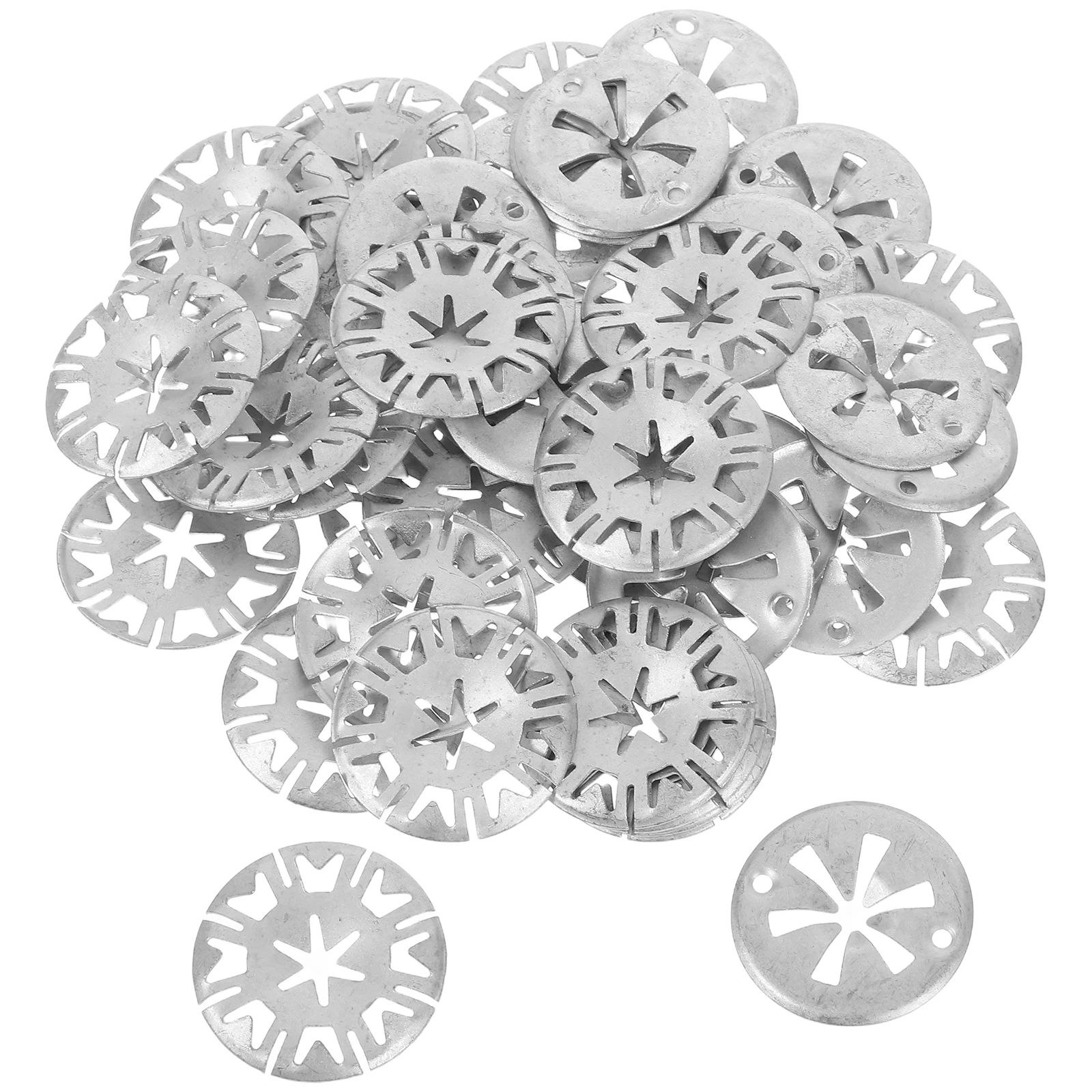 

50Pcs Car Clips Washers Universal Metal Retainers Automotive Insulation Panels Engine Firewall Protection Car Engine Plates