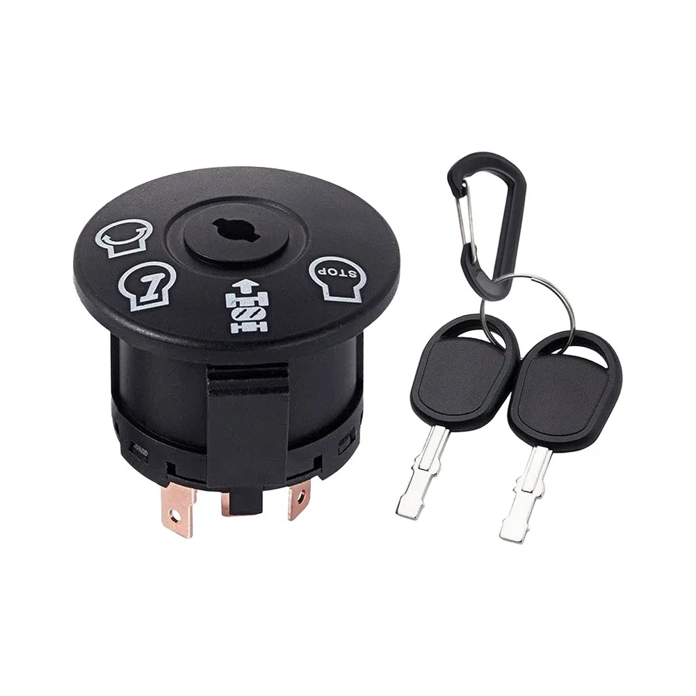 1 Kit Black Ignition Switch 193350 For Craftsman For Poulan Riding Lawn Mower Tractor Direct Replacement With 2 Keys