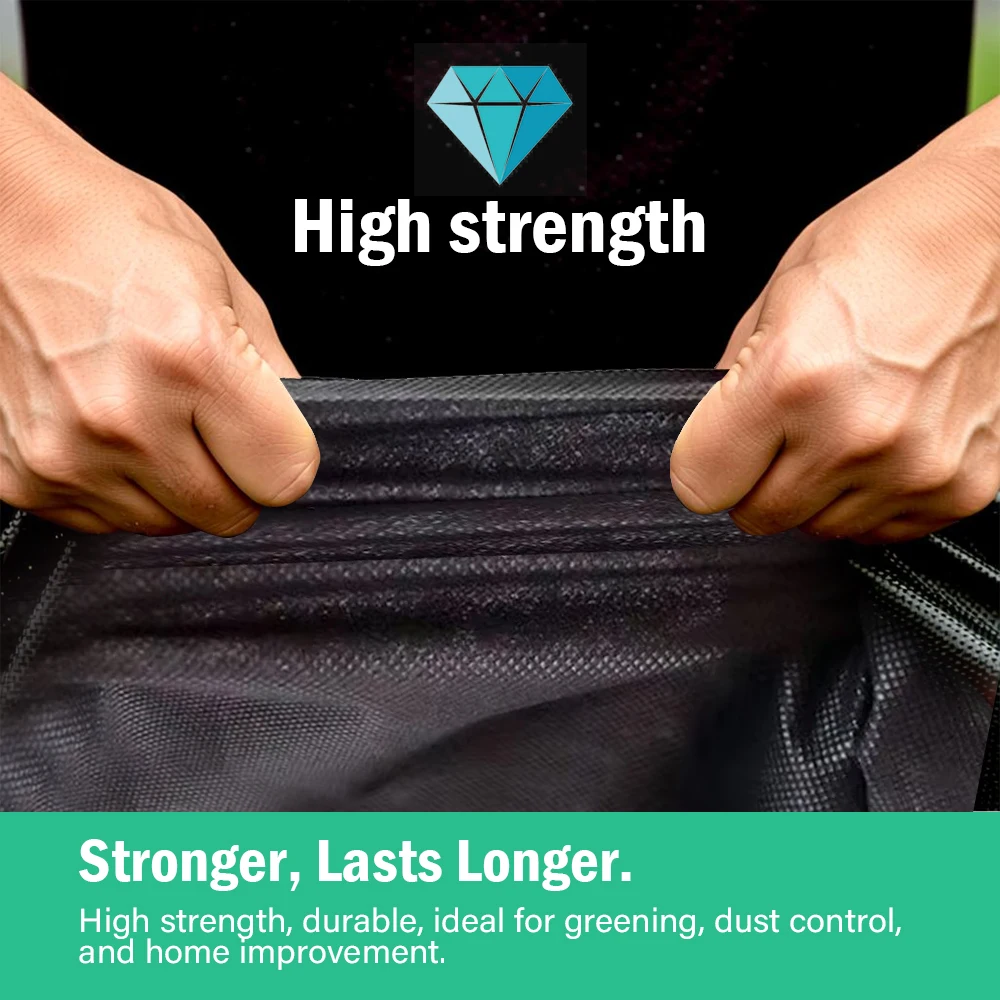 Black Diodegradable Weed Barrier Fabric for Agriculture Lawn Ruderal Control Garden Nonwoven Ground Mats Plants Protect Covering