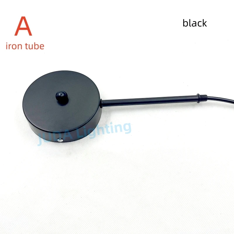 100mm Ceiling Plate Iron Ceiling Canopy with Tube Metal Lamp Base Lamp Positioner Light Fixture Shifter Lamp Flexible Tube Pipe