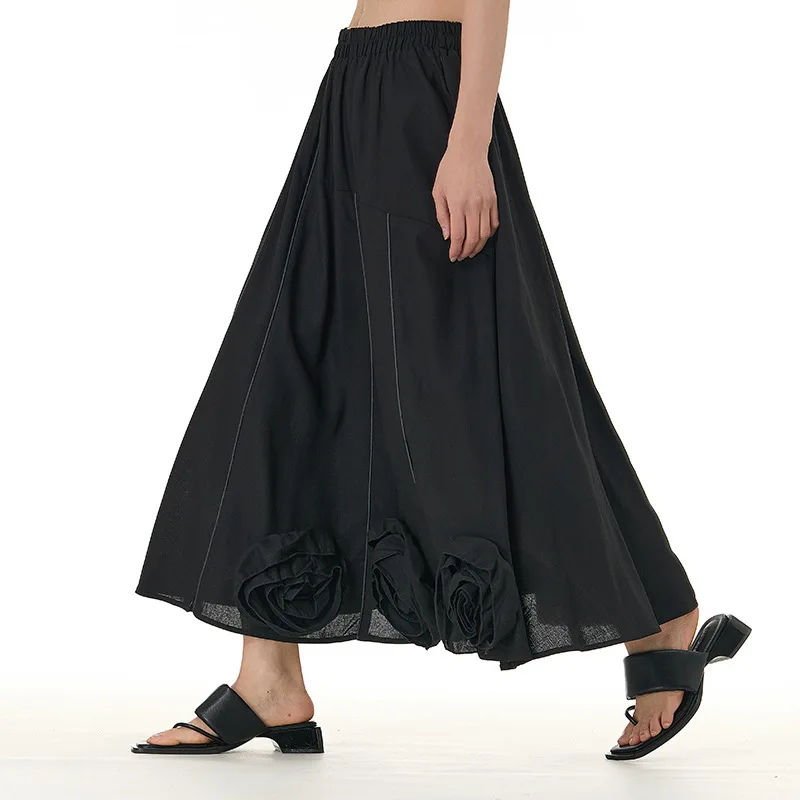 Nomikuma Japanese Super Large Swing Skirts 2024 Spring New Fashion Women's Fashion Versatile Half Skirt Faldas De Mujer