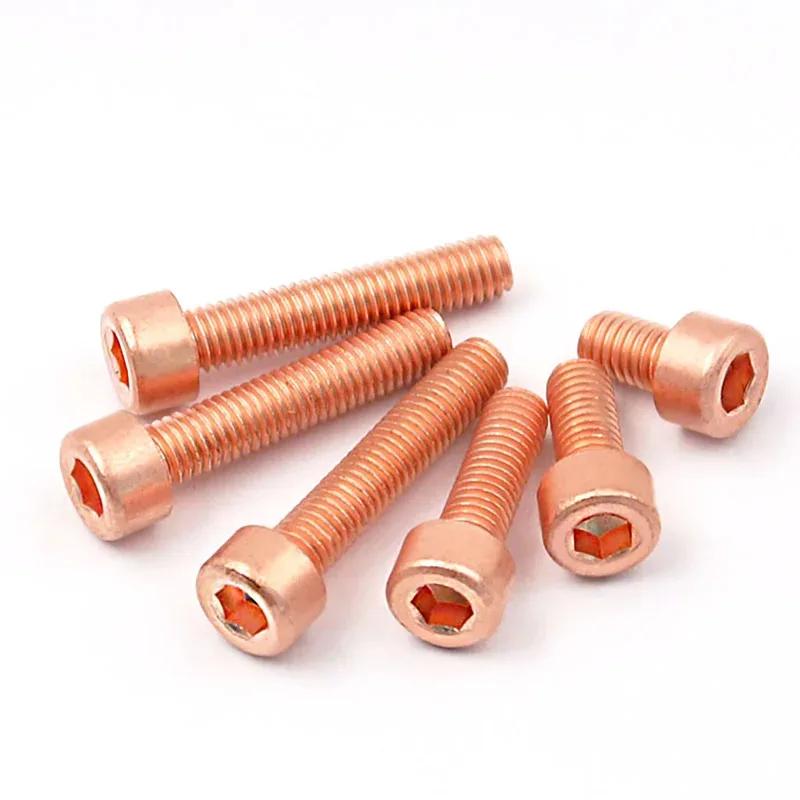 

Red Copper Cup Head Bolt for EMI Shielding Connections and Heat Sink Assembly Hex Socket M3 M4 M5 M6 M8