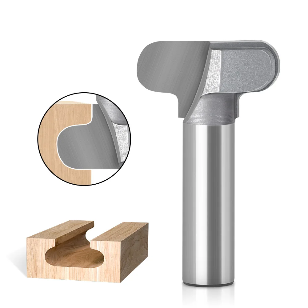 1/2mm Cabinet Handle Pull Cutter  Door Panel Drawer Edge Forming Bit  T-Slot Chamfer Trimming Router Bit