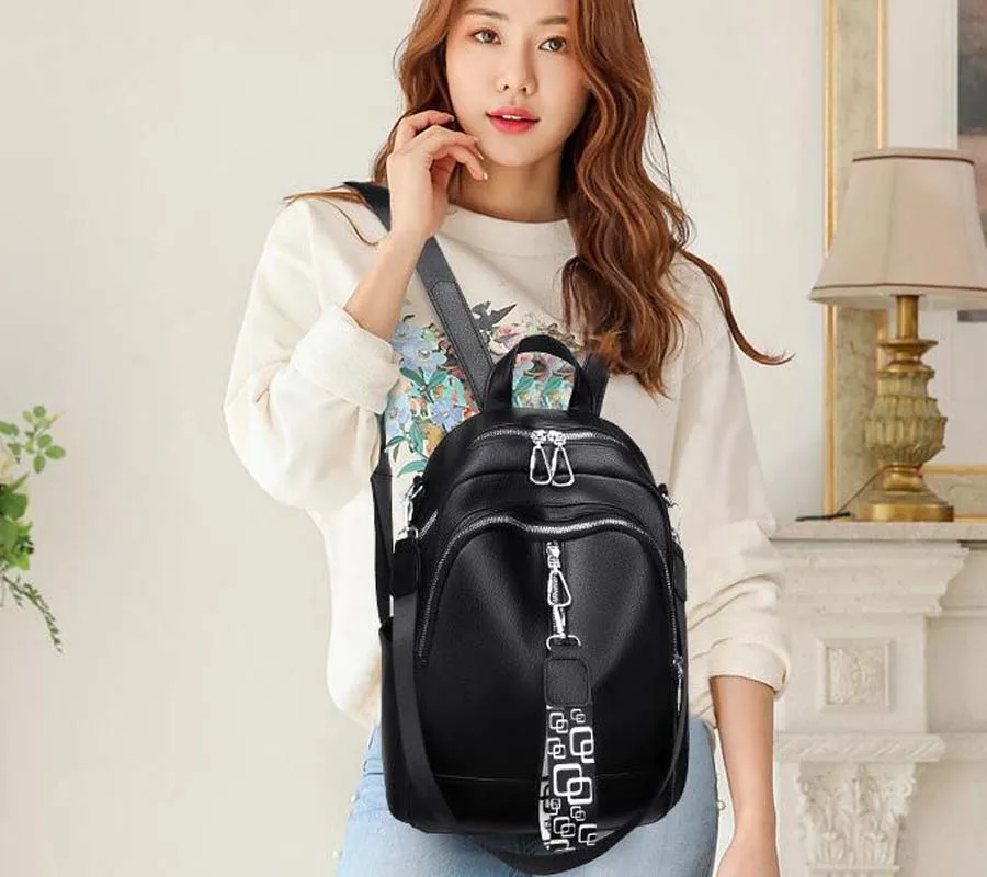 2025 Hot Sale New Luxury Designer Women High capacity Leather Backpack Fashion Shoulder Bags School Backpacks Travel Bagpack