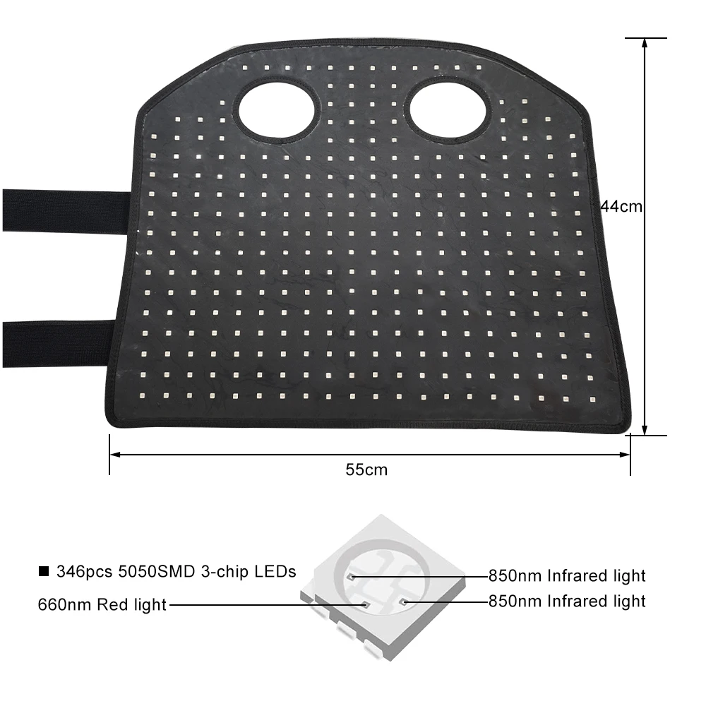 CE 3 Chip LED Red Infrared Light Therapy Devices Red Light Horse Wrap for Horse Head & Neck 660nm Pain Relief Message Horse Head