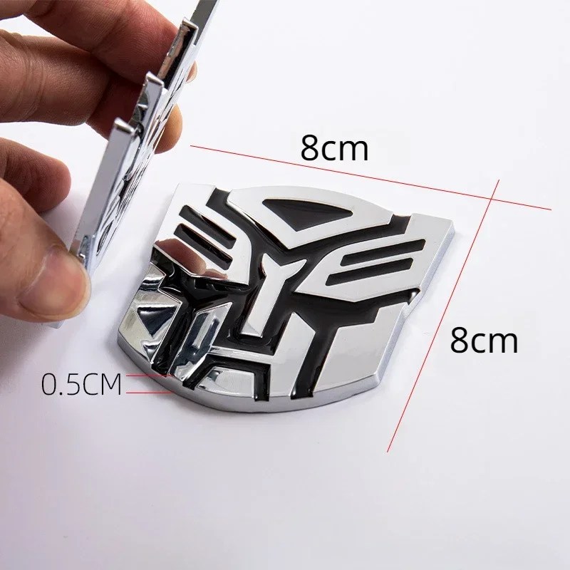 Transformers 3D Car Stickers, Anime Decepticons, Autobots Logo Badge, Adesivos riscados, Acessórios de Decoração Cosplay