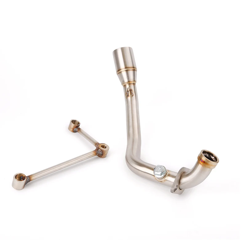 Slip On Motorcycle Exhaust Mid Connect Tube Middle Link Pipe Stainless Steel  For Yamaha BWS 125 2002-2017