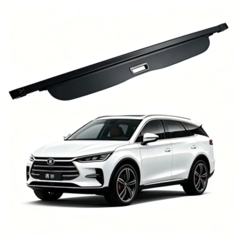 Car Trunk Cargo Cover, Rear Parcel Shelf Shade Shield, Luggage Privacy Blind for BYD Tang II 2018-2025