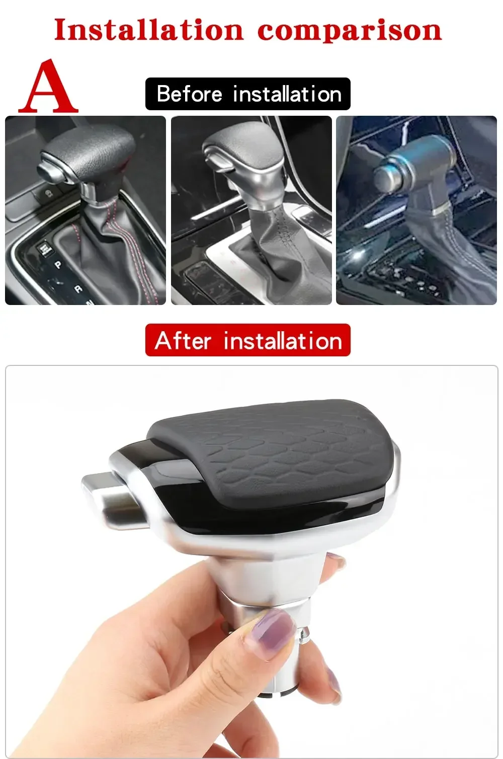 Gear Shift Knob Lever Boot Shift Stick For Kia Forte Cerato & Koup 2010-2013 LHD Manual Gearbox Shifter 84640-1M100WK