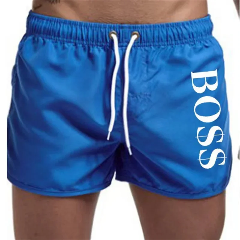 2024 Summer Beach Shorts Mesh Lined Swimwear Man Board Shorts Male Men\'s Swimming Trunks Bathing Suit Sports Clothes