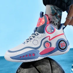 Men's Basketball Shoes Lightweight Sneakers Unisex Training Footwear Cushioning Non-slip Sport Shoes High Top Male Running Shoes