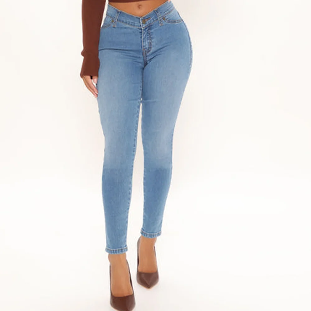 Fashion Skinny Pencil Jeans Vintage High Waist Women Slim Stretch Denim Pants Tight Trousers 2023 New Pants