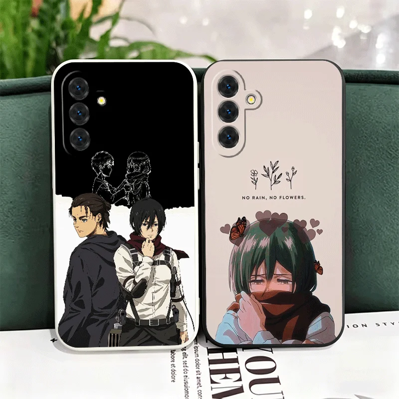 A-Attack On T-Titan Mikasa Soft Phone Case For Samsung A17 A16 A15 A14 A13 A57 A56 A55 A54 A53 A37 A26 A25 A24 A23 A36 A35 A34 A