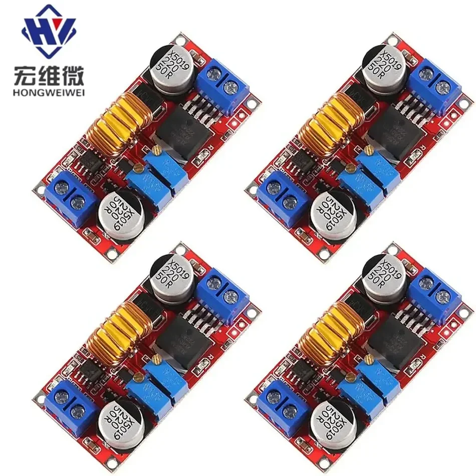 4 PCs 5A DC-DC Adjustable Buck Converter XL4015 4 - 38V to 1.25 - 36V Step Down Power Supply Voltage Regulator Power Module