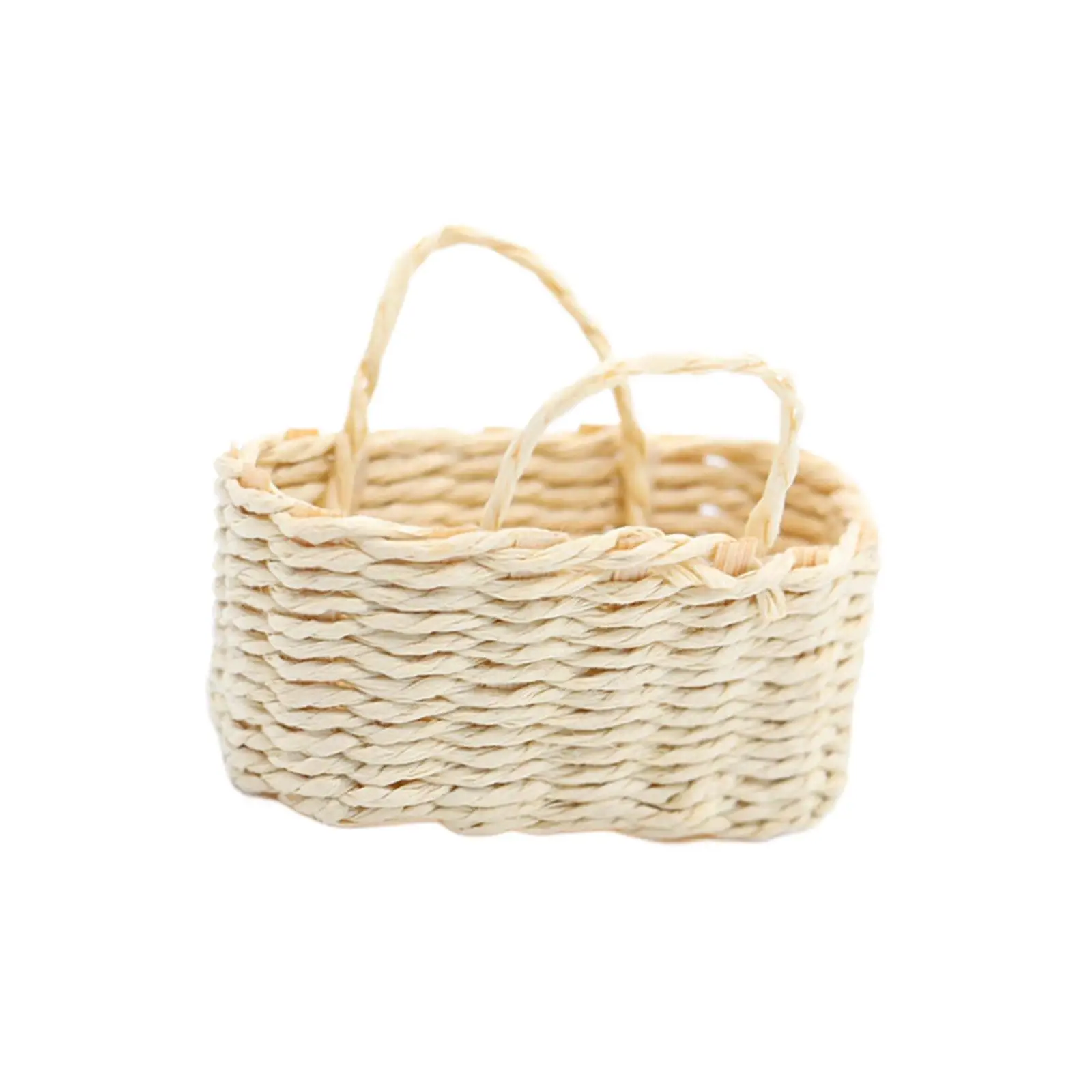 Mini Woven Basket for Dollhouse 1 12 Scale Dolls House Furniture Decor Bamboo Picnic Accessory DIY Projects