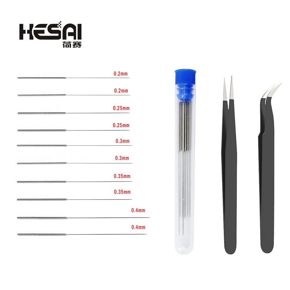 Stainless Steel Nozzle Cleaning Needles tweezers Tool 0.2mm 0.25mm 0.3mm 0.35mm 0.4mm Drill For V6 Nozzle 3D Printers Parts