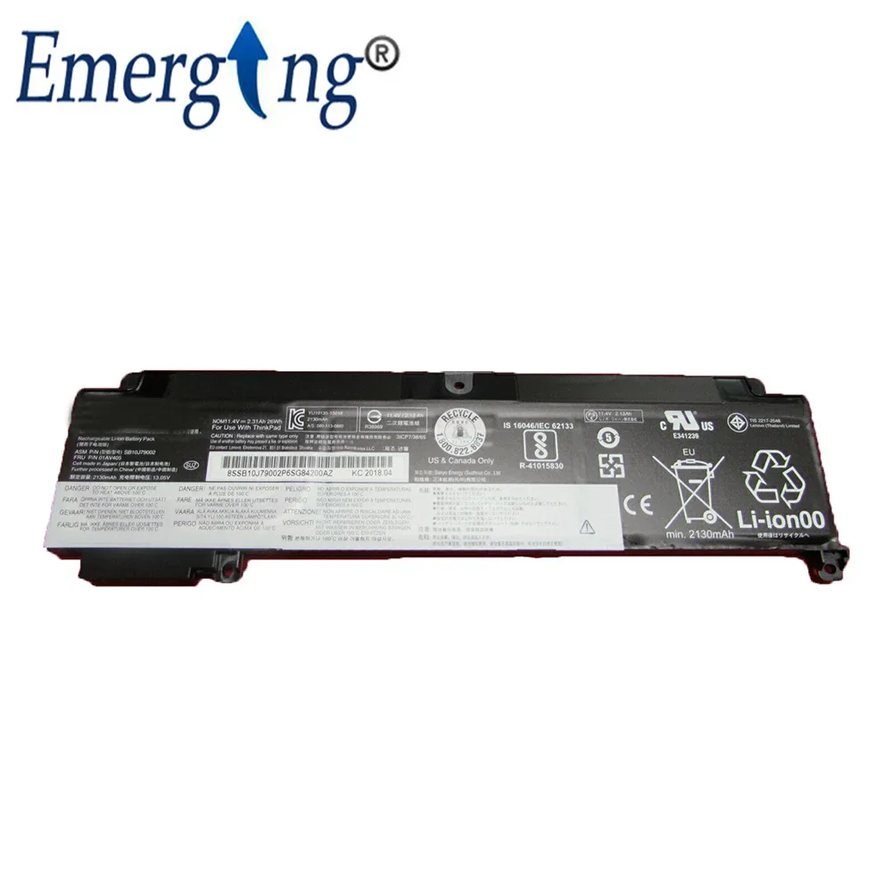 11.4V 26WH New  Original  SB10J79002 Laptop Battery for Lenovo T460S 00HW024 00HW025 01AV405 01AV406