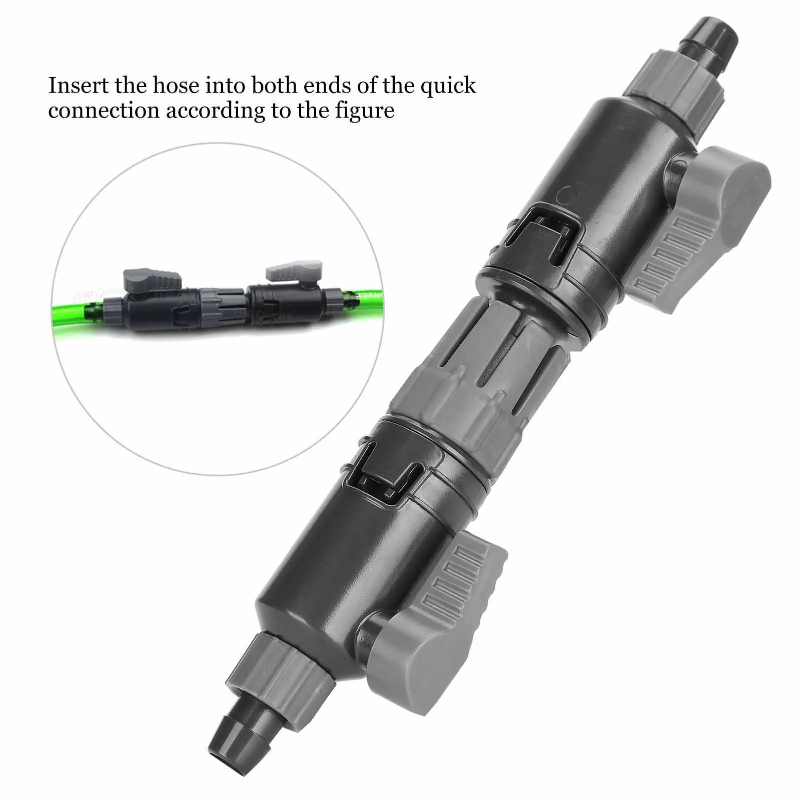 Aquarium Water Control Valve Fish Tank Hose Pipe Quick Release Double Tap ConnectorK-12/16mm 16/22mm