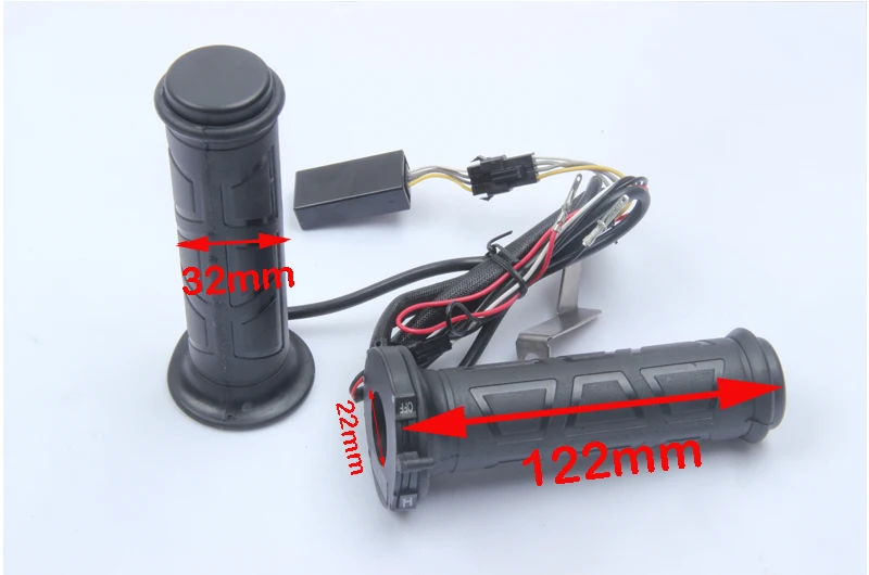 ATV Handlebar Black 7/8"  Electric Hot Heated Grips Handle Warmer Manillar Motocicleta 22mm Heat MOTORCYCLE Quad image 4