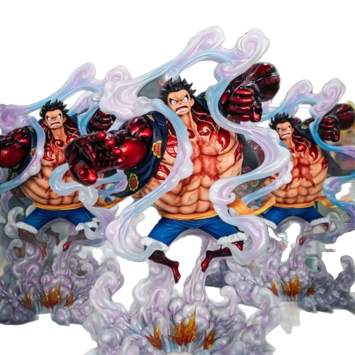 ​ ​ ฟิกเกอร์อนิเมะวันพีซ ลูฟี่ เกียร์โฟร์ รุ่นดรีมเวอร์ชั่น ท่าทางการต่อสู้ ขนาด 38 ซม. ของสะสมตกแต่งโต๊ะทำงาน ของขวัญ ​