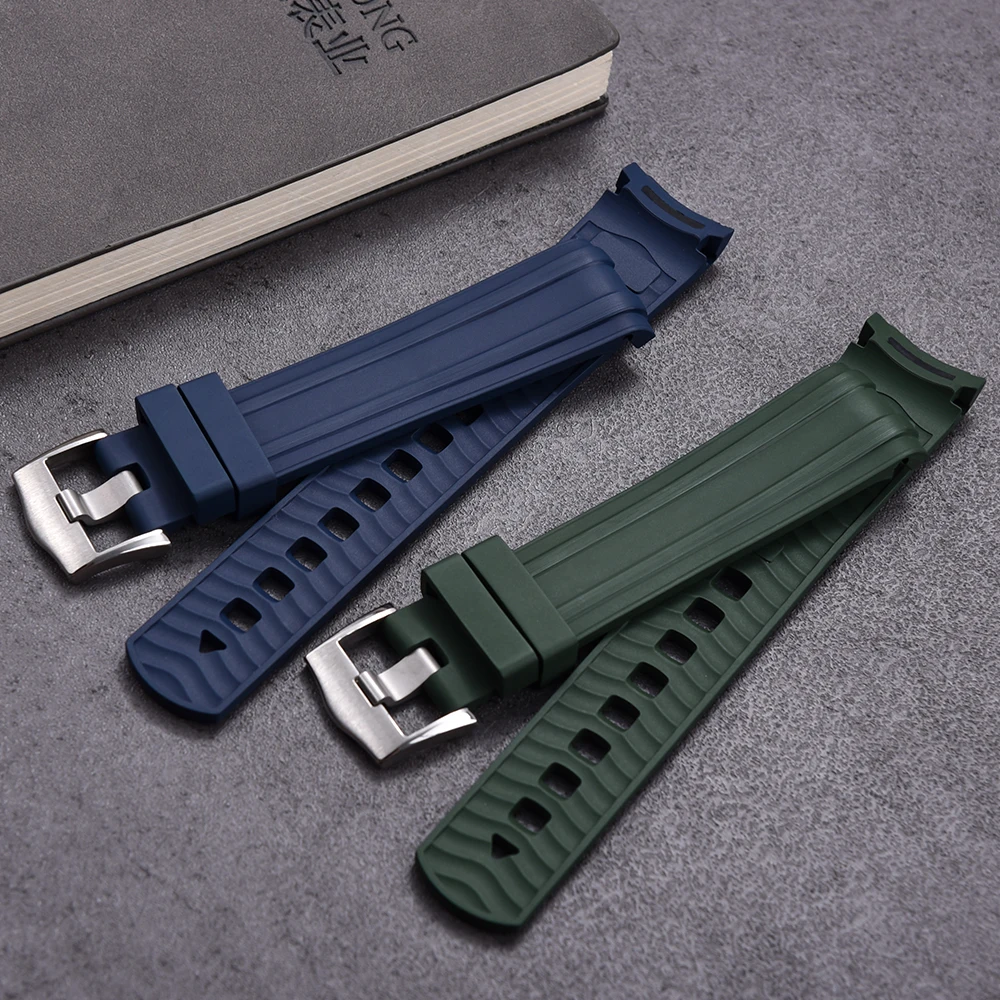 20mm Gebogenes Wasserdichtes F – Fkm Rubber Dive Watch Strap 20Mm Bewertung und Preis