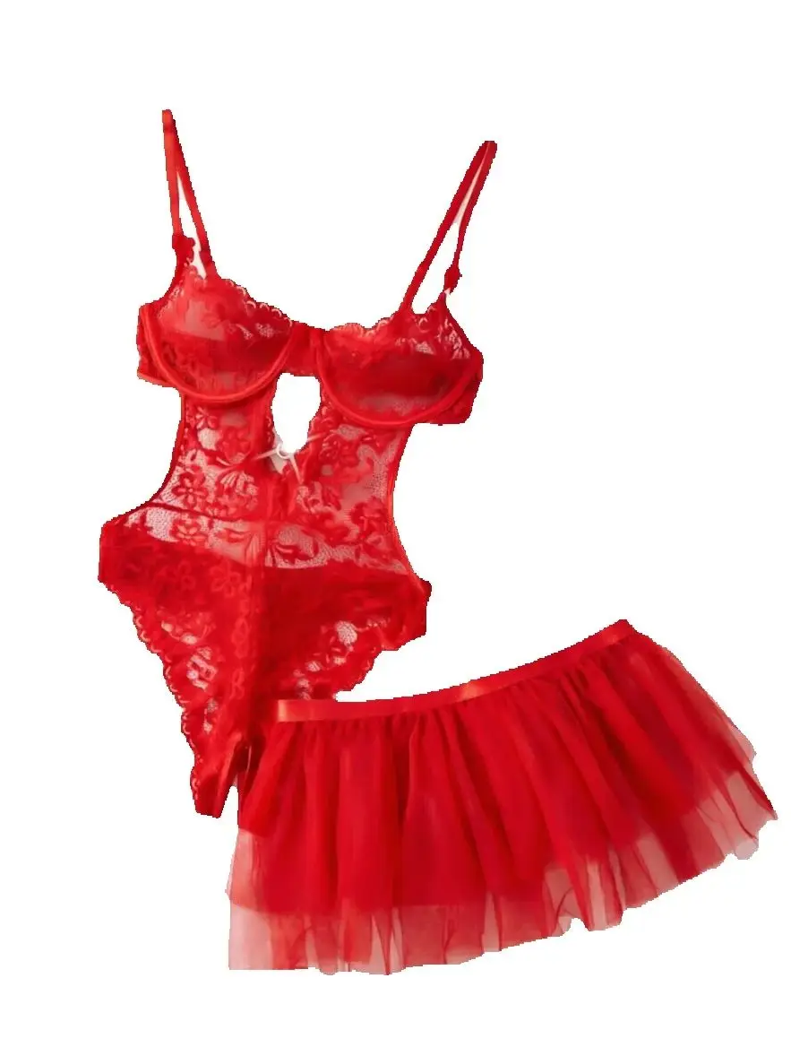 2Pcs Lace Sexy Lingerie Transparent Hot Porno Lace Erotic Underwear Sexy Bra Set And Garter Lingerie Sexy Hot Erotic Sleepwear