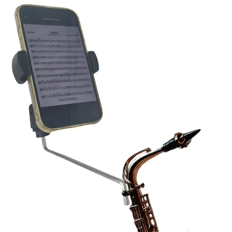 EE1 360 Rotating Adjustable Angle Music Lyre Stand for Saxophone Phone Holder Musical Instrument Accessories