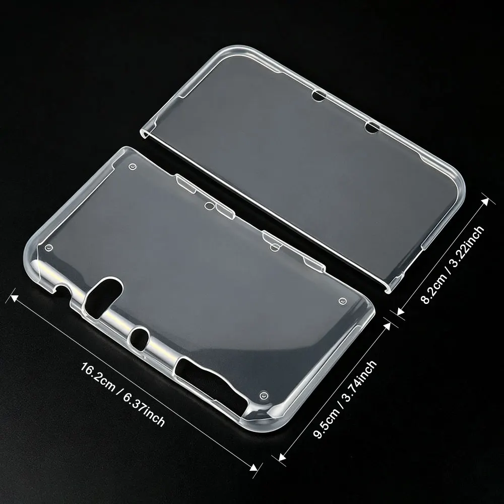 Transparente schwarze/klare TPU-Silikonhülle für NEW 3DS XL LL/NEW 3DS XL, weiche, transparente Schutzhülle, Zubehör für Spielekonsolen. – Detail 9