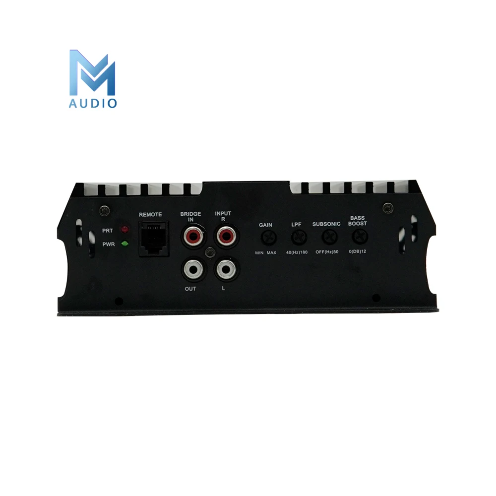 OEM-ODM Auto Audio Versterker Mono Block Klasse D Auto Audio Luidsprekersysteem 1 Kanaal 500W Auto Versterker 12V