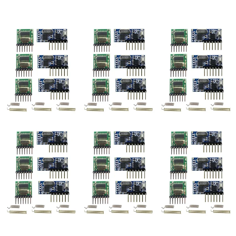 

ABGB-Wireless RX480E-4WQB 433 МГц RF модуль передатчик и приемник 6 комплектов 4-канальный комплект выходной связи для дистанционного управления