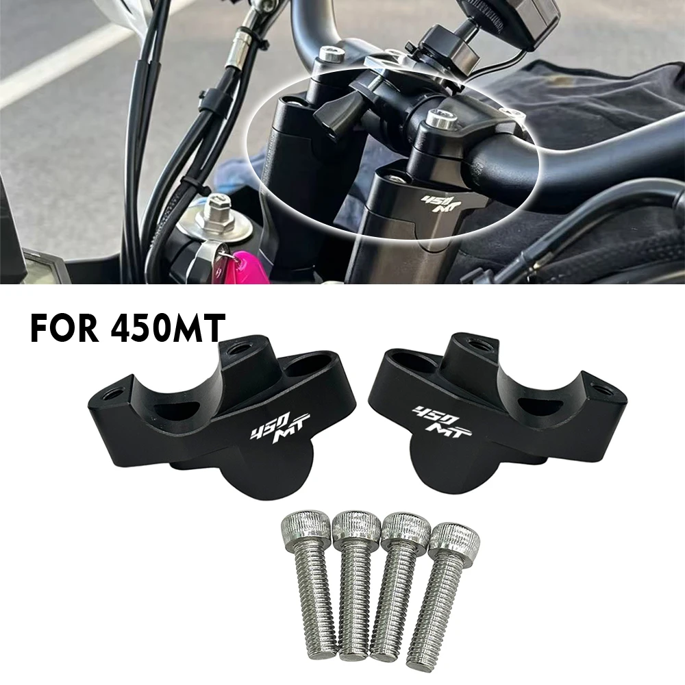 For CFMOTO 450MT Handlebar Risers Up Motorcycle Accessories Clamp Mount Handle Bar Riser Move Back Parts 450 MT MT450 2024-2026