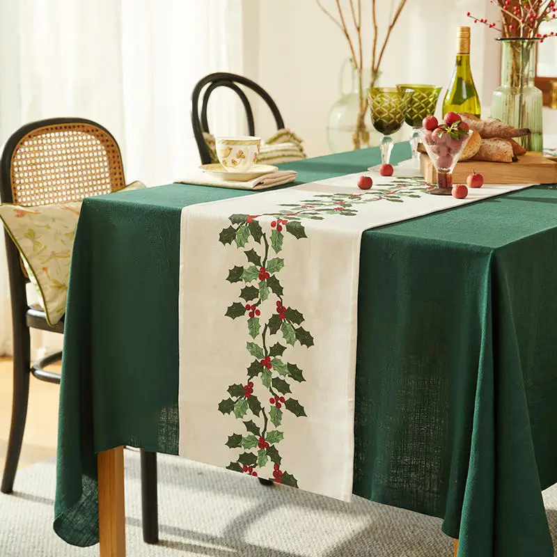 White Vintage Light Luxury Atmosphere Sense Chest Cover Cloth Tea Table Cloth Tea Flag Table Runner