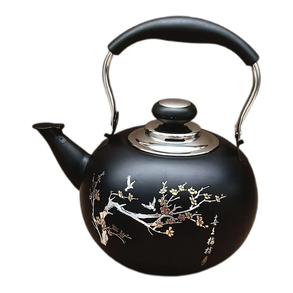 

1.5L Stainless Steel Tea Kettle Stovetop Brewing Boiling Water Pot For Induction Outdoor Portable Tea Maker Kitchen Use