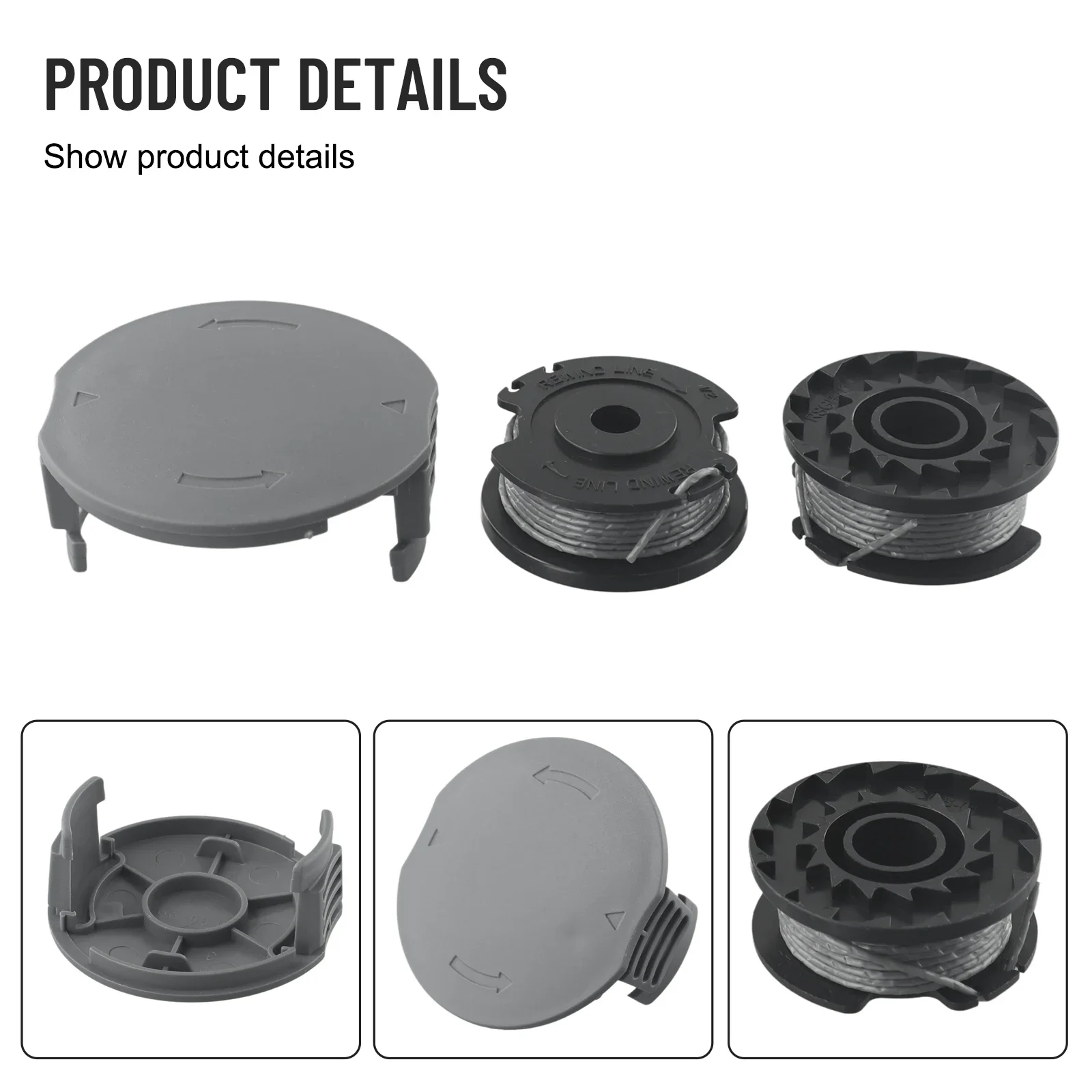 Trimmer Line Set For Bosch Models F016800569 F016800385 + Spool Cover F016F05320 For Easy Grass Cutting Solutions