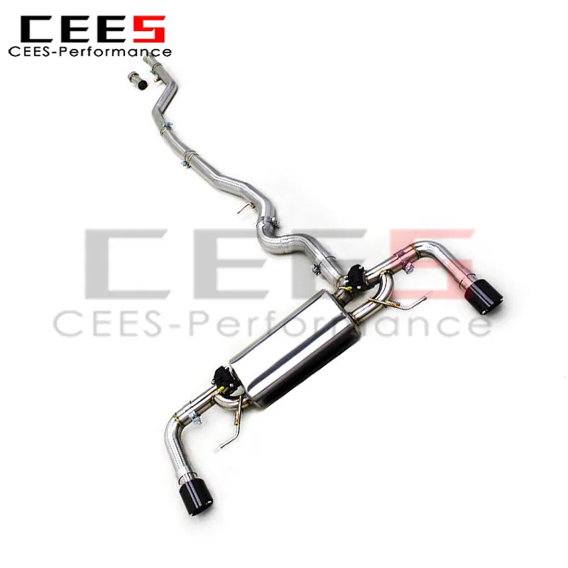 

CEES Valvetronic Catback выхлопная система для BMW 325i 330i G20 G28 B48 2.0T/B58/3.0T 2020+ SUS304 с ключом дистанционного управления