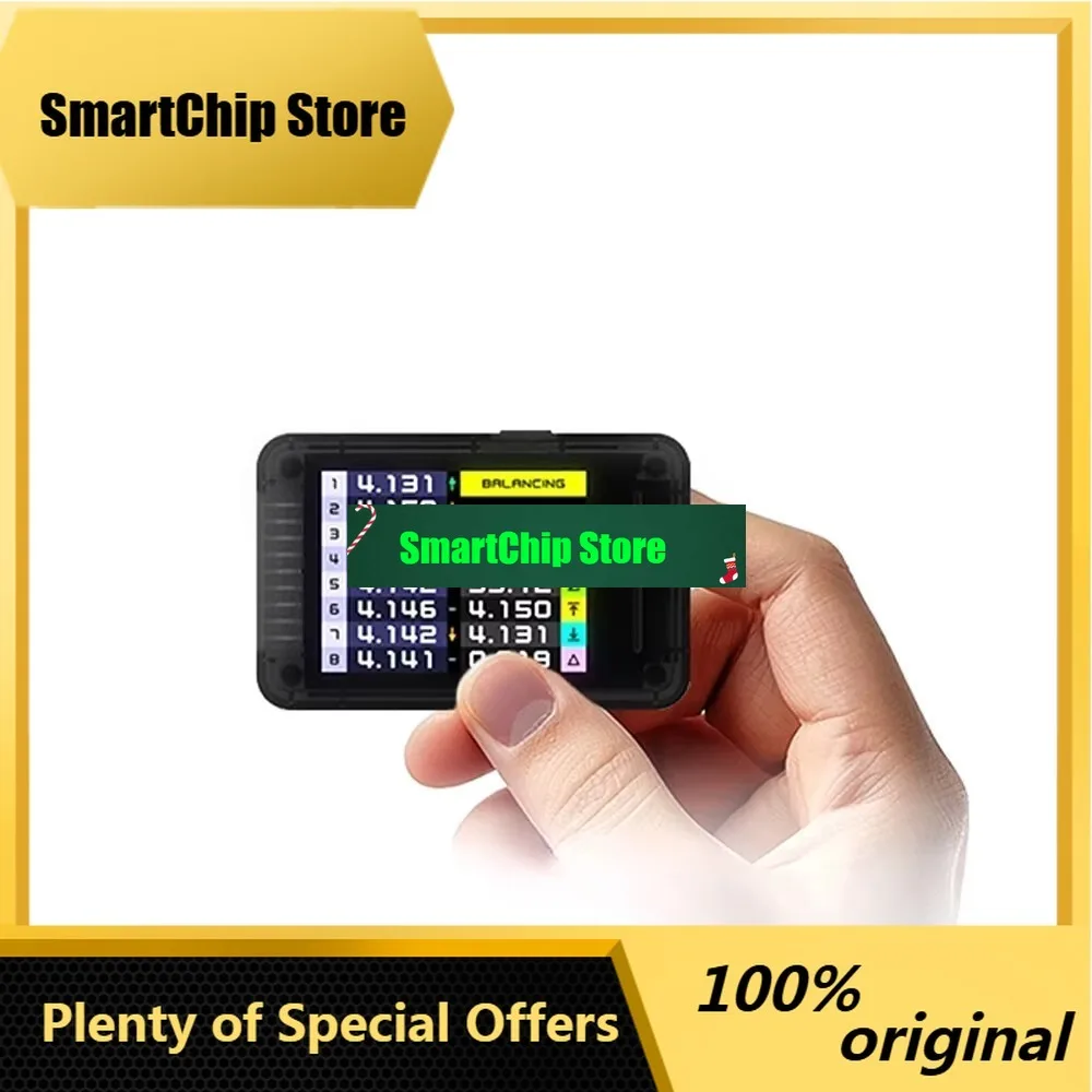 SmCpISDT BL8 Smart Battery Monitor Wide With Multi-Platform App Control Supports 2S-8S Batteries