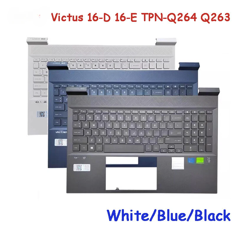 LL+  Palmrest w/Keyboard for HP Victus 16-E 16-D TPN-Q263 TPN-Q264 WH/BL/BK