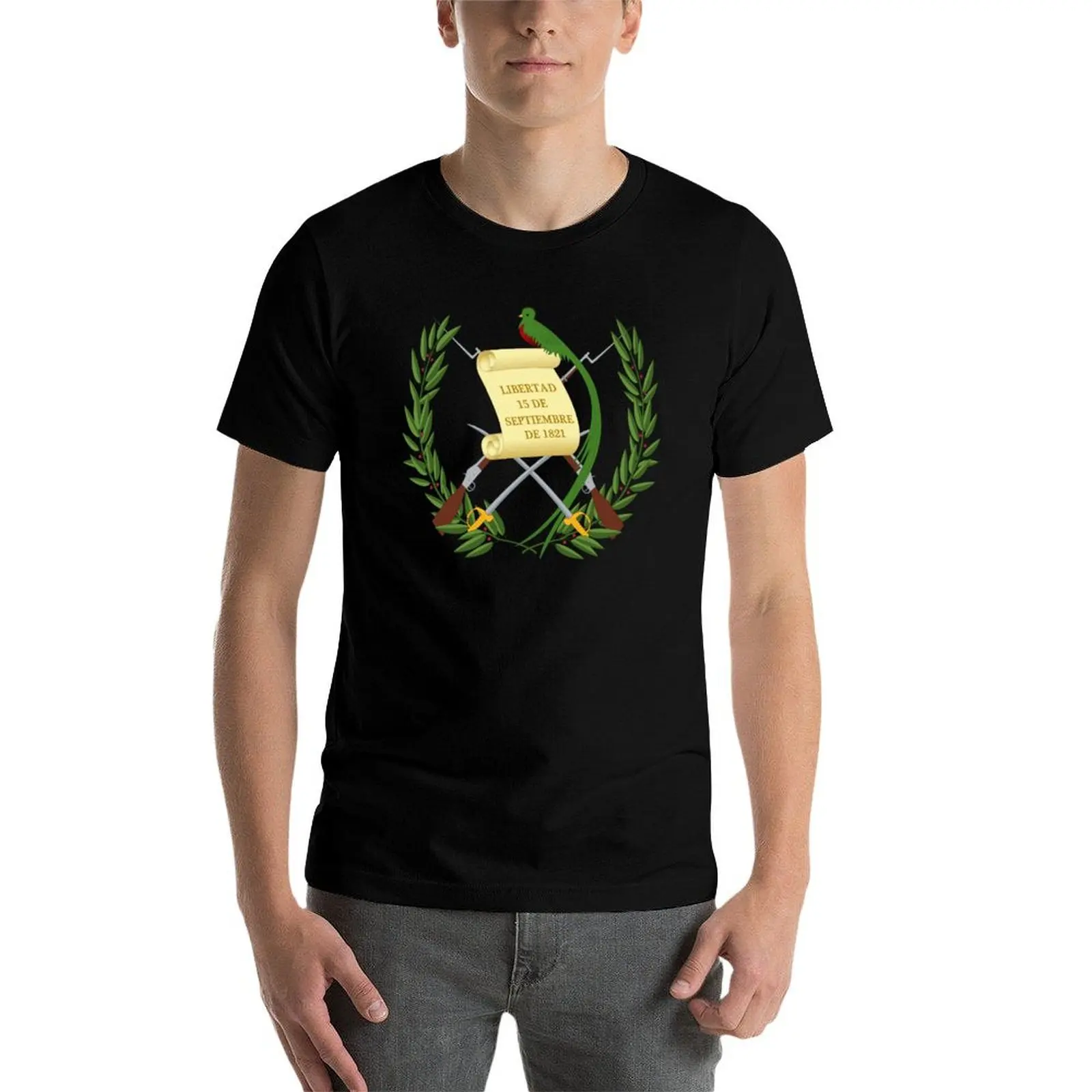 Camiseta con escudo de armas de Guatemala, camisetas esenciales, camiseta con estampado animal para niños, camiseta para hombres