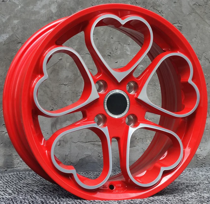 Loving Heart 15 Inch 15x6.5 4x100 Alloy Car Wheel Rims Fit For Smart Forfour