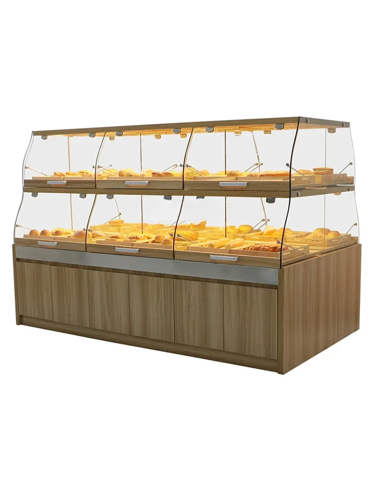 Bread Counter Bread Display Cabinets Toast Rack Nakajima Cabinet Cake Shop Toast Rack Sub-Glass Commercial Drawer Type