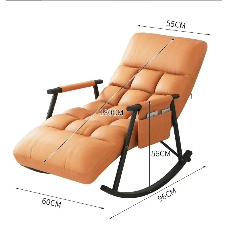 كرسي هزاز مزدوج كسول حديث للتخزين مع كرسي صالة تشيس لغرفة النوم وغرفة المعيشة أو أثاث منزلي للنوم #2