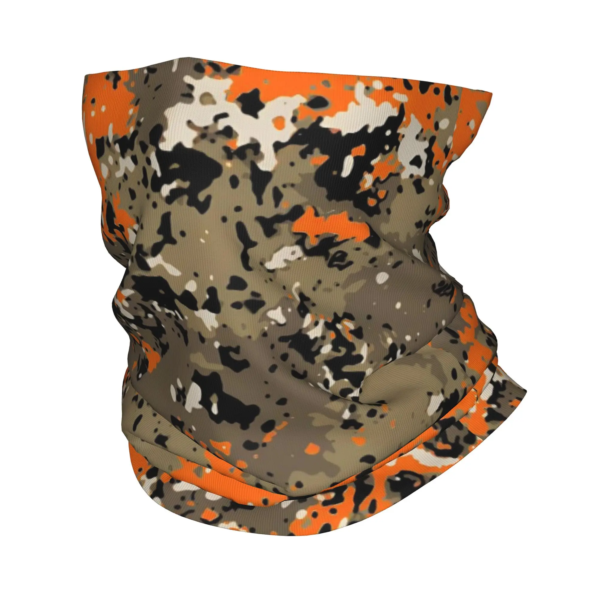 مخصص كامو باندانا الشتاء الرقبة أدفأ الرجال يندبروف التفاف الوجه وشاح للمشي التمويه نمط الجراب عقال