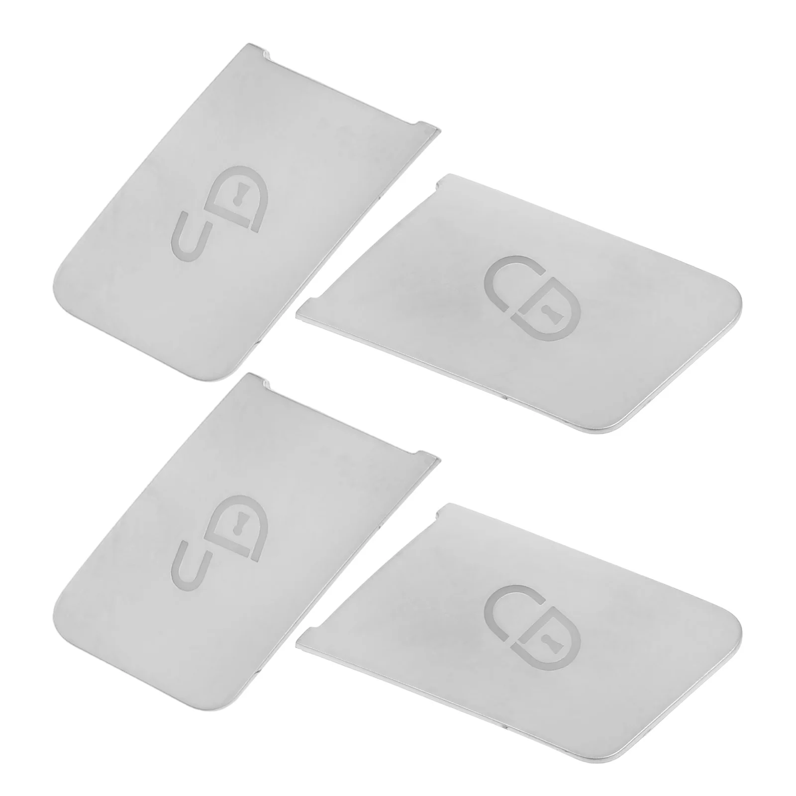 

4Pcs Car Seat Lock Button Cover Memory Patch Plastic Switch Trim Interior Decoration Replacement Fits